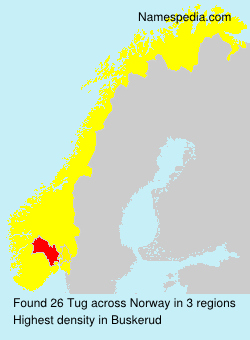 Surname Tug in Norway