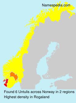 Surname Untulis in Norway