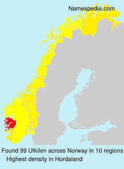 Surname Utkilen in Norway