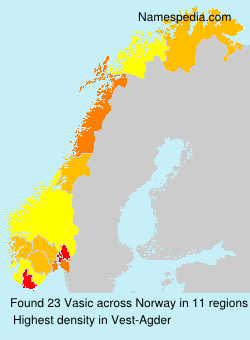 Surname Vasic in Norway