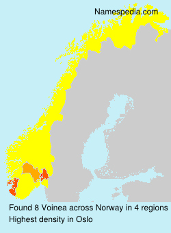 Surname Voinea in Norway