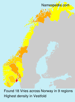 Surname Vries in Norway