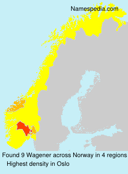 Surname Wagener in Norway