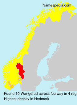 Surname Wangerud in Norway