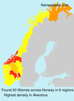 Surname Warnes in Norway