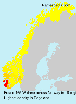 Surname Wathne in Norway