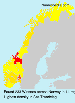 Surname Winsnes in Norway