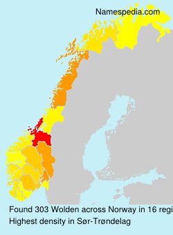 Surname Wolden in Norway