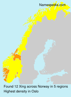 Surname Xing in Norway