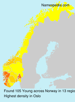 Surname Young in Norway