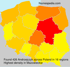Surname Andrzejczyk in Poland