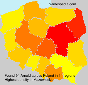 Surname Arnold in Poland