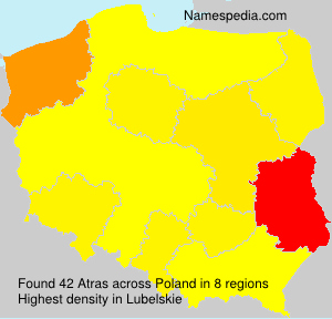 Surname Atras in Poland