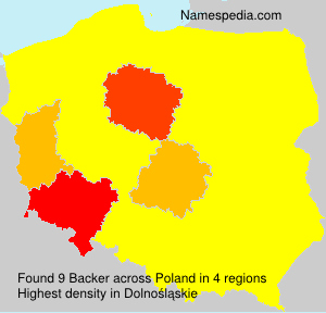 Surname Backer in Poland