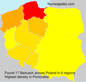 Surname Bartusch in Poland
