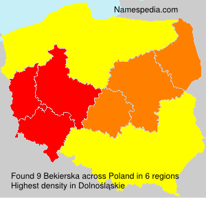 Surname Bekierska in Poland