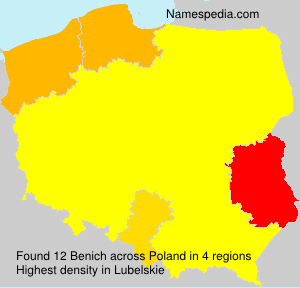 Surname Benich in Poland