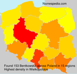 Surname Bentkowska in Poland