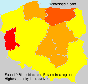 Surname Bialooki in Poland