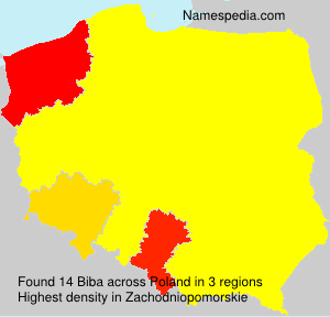 Surname Biba in Poland