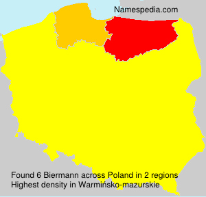 Surname Biermann in Poland