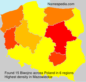 Surname Biwojno in Poland