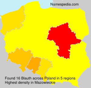 Surname Blauth in Poland