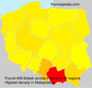 Surname Bobek in Poland