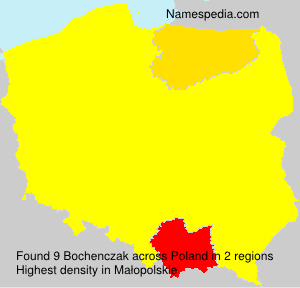 Surname Bochenczak in Poland