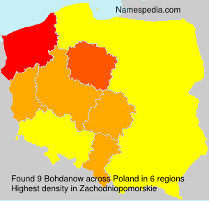 Surname Bohdanow in Poland