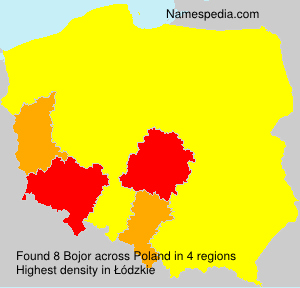 Surname Bojor in Poland