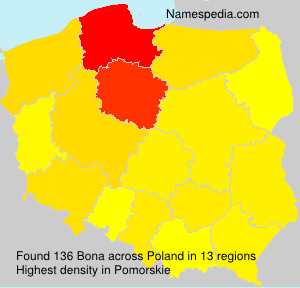Surname Bona in Poland