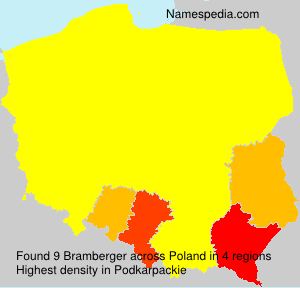 Surname Bramberger in Poland