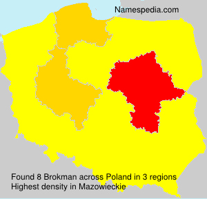Surname Brokman in Poland
