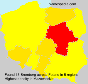 Surname Bromberg in Poland
