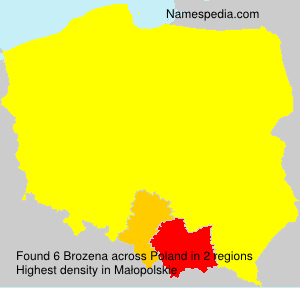 Surname Brozena in Poland