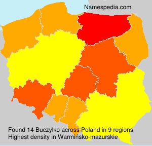 Surname Buczylko in Poland
