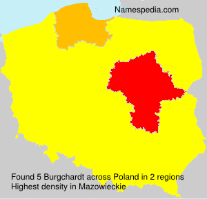 Surname Burgchardt in Poland