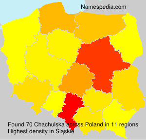 Surname Chachulska in Poland