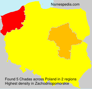 Surname Chadas in Poland