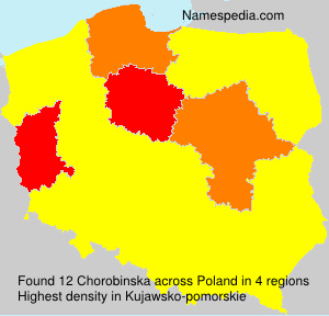 Surname Chorobinska in Poland