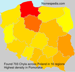 Surname Chyla in Poland