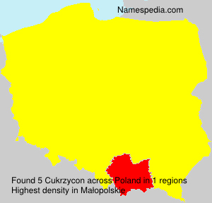 Surname Cukrzycon in Poland