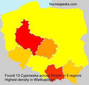 Surname Cyprowska in Poland