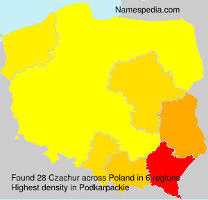 Surname Czachur in Poland