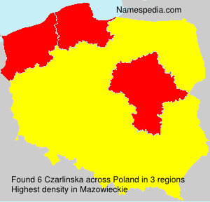Surname Czarlinska in Poland