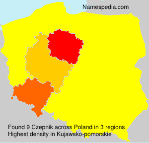 Surname Czepnik in Poland