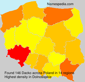 Surname Dacko in Poland