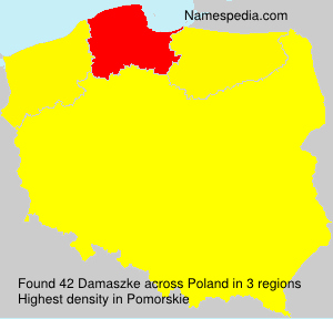 Surname Damaszke in Poland
