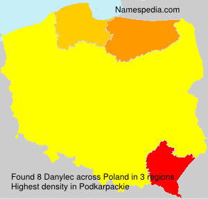 Surname Danylec in Poland